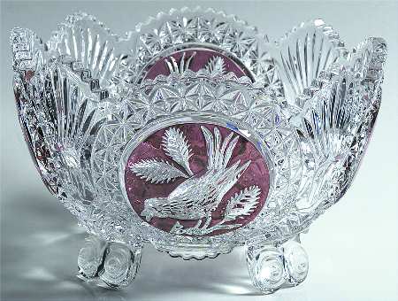 Byrdes Collection, The Ruby 8" 4-Toed Footed Bowl
