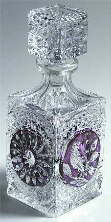Byrdes Collection, The Ruby Square Decanter with Stopper