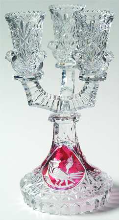 Byrdes Collection, The Ruby 3 Light Candlestick