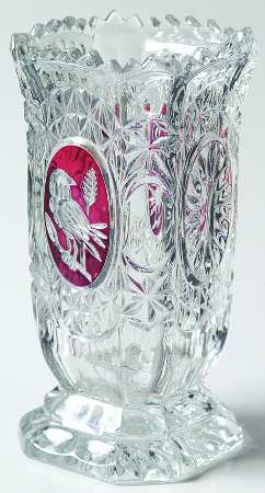 Byrdes Collection, The Ruby 6" Footed Vase