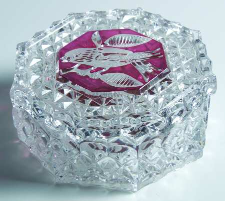 Byrdes Collection, The Ruby 4" Octagonal Box & Lid