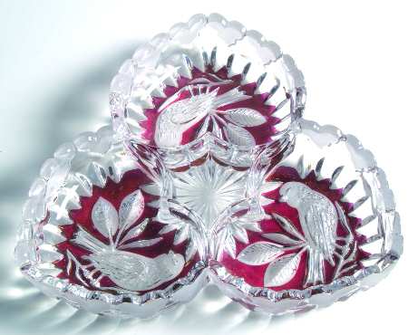 Byrdes Collection, The Ruby 7" 3 Part Tricorne Relish