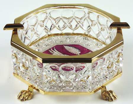 Byrdes Collection, The Ruby 4" Octagonal Ashtray