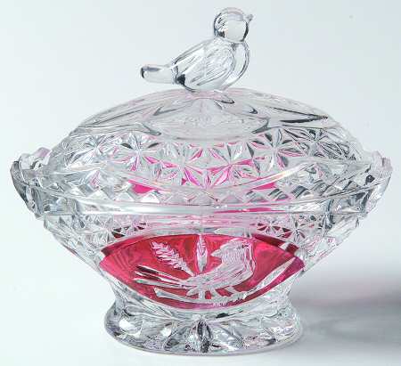 Byrdes Collection, The Ruby Oval Box with Lid