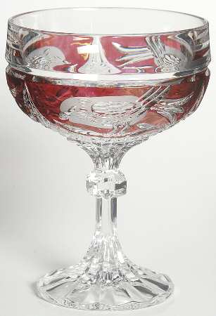 Byrdes Collection, The Ruby Champagne Glass