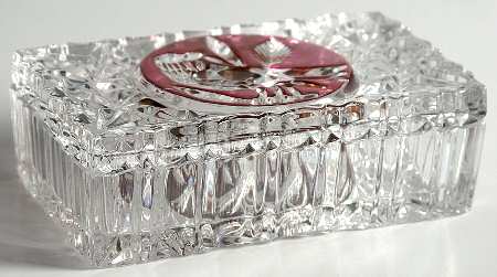 Byrdes Collection, The Ruby Rectangular Jewel Box with Lid