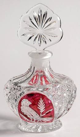 Byrdes Collection, The Ruby Round Perfume Bottle & Stopper