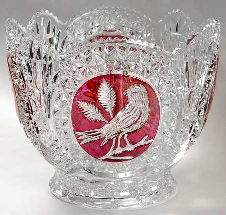 Byrdes Collection, The Ruby Punch Bowl No Lid
