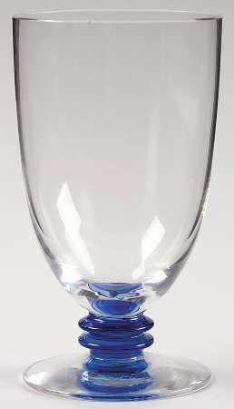 Attica Blue Mineral Water Glass