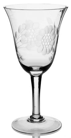 Cornflower (Smooth Stem, Non Optic) Water Goblet