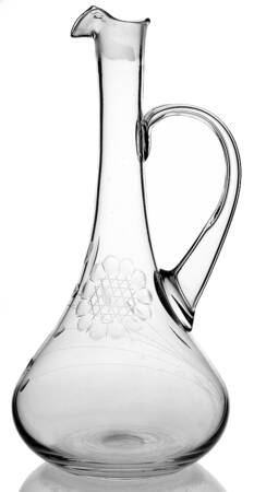 Cornflower (Smooth Stem, Non Optic) Large Decanter & Stopper