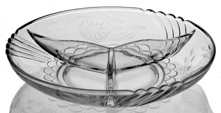Cornflower (Smooth Stem, Non Optic) 9" 3 Part Round Relish