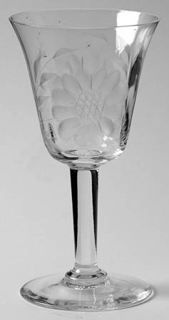 Cornflower (Smooth Stem, Non Optic) Sherry Glass