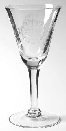 Cornflower (Smooth Stem, Non Optic) Wine Glass