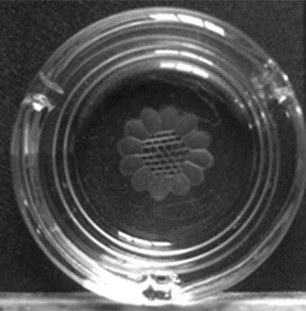 Cornflower (Smooth Stem, Non Optic) 4" Ashtray