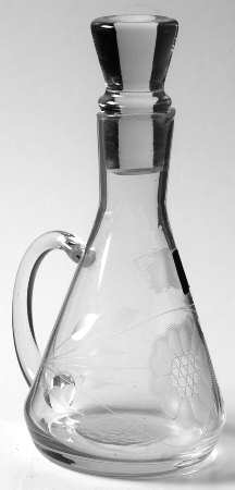 Cornflower (Smooth Stem, Non Optic) Cruet & Stopper