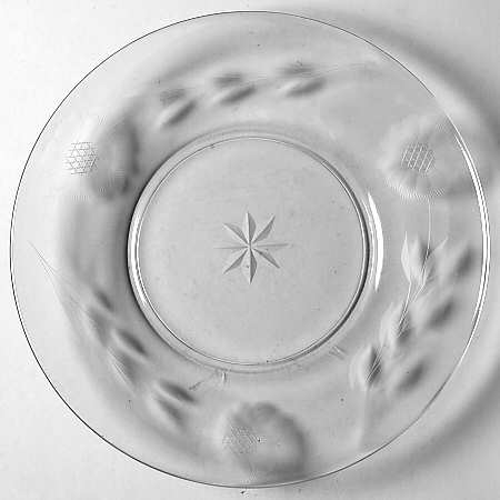 Cornflower (Smooth Stem, Non Optic) Bread & Butter Plate