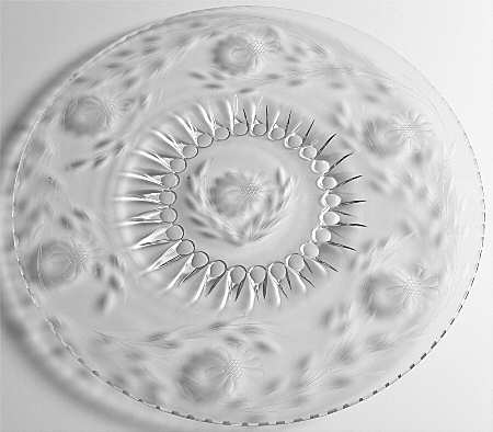 Cornflower (Smooth Stem, Non Optic) Torte Plate