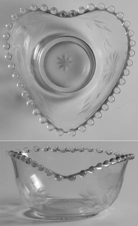 Cornflower (Smooth Stem, Non Optic) Small Heart Bowl