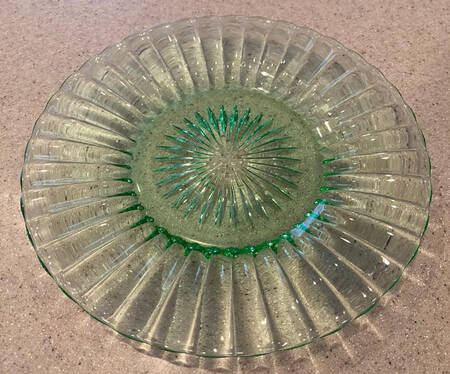 Coarse Rib Green (Moongleam) 7" Salad Plate