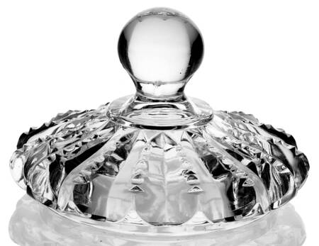 Groove and Slash Clear Lid for Sugar Bowl