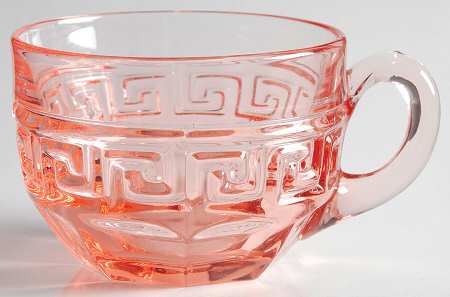 Greek Key Pink (Flamingo) Punch Cup