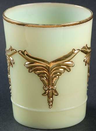 Winged Scroll Custard (Gold Accents) 9 Oz Flat Tumbler