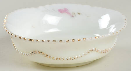 Beaded Swag Opal 4" Small Fruit/Dessert Bowl