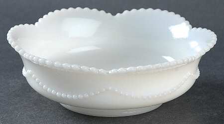 Beaded Swag Opal Small Fruit Dessert Bowl