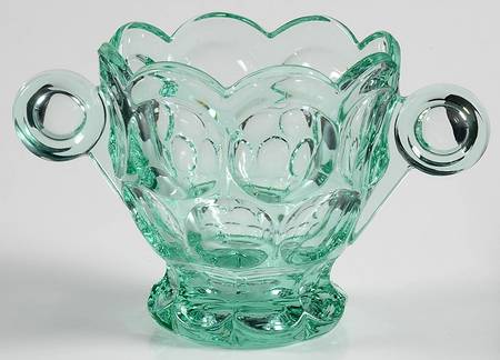 Whirlpool Zircon (Green) Footed Open Sugar