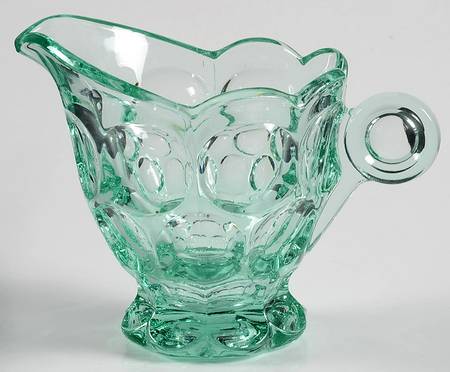 Whirlpool Zircon (Green) Footed Creamer