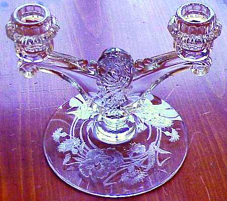 Floral Double Light Candlestick