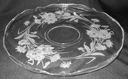 Floral Torte Plate