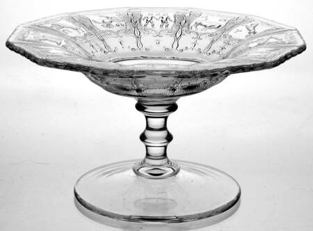 Zodiac Clear (Stem 1590, Astrological) 6" Footed Comport