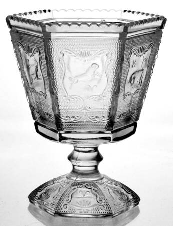 Zodiac Clear (Stem 1590, Astrological) Footed Candy Dish No Lid