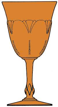 Empress Tangerine (Stem 1401) by Heisey