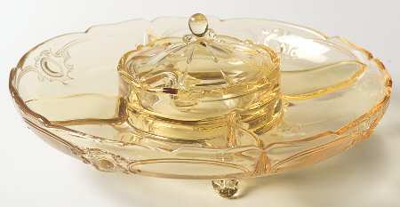 Rococo Sahara 10" Round 5 Part Relish & Center Lid
