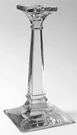 Aristocrat Clear (Line 21) 9" Single Light Candlestick