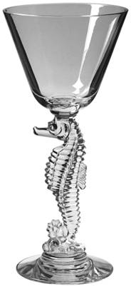 Heisey Animals and Figurines Sea Horse Cocktail (Crystal)