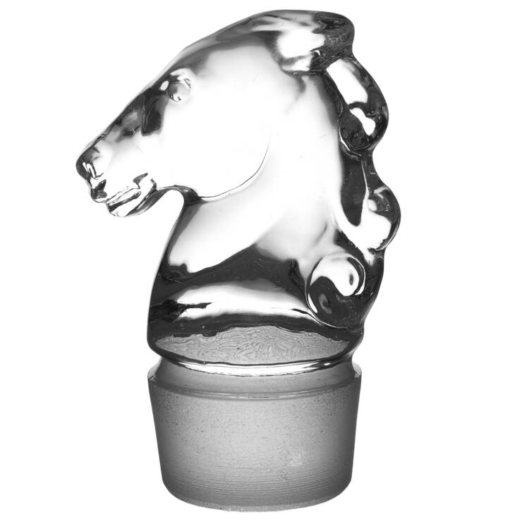 Heisey Animals and Figurines Horse Stopper (Half Mane Frosted)