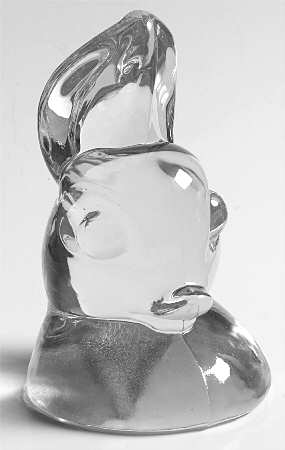 Heisey Animals and Figurines Doe Head Bookend (Clear)