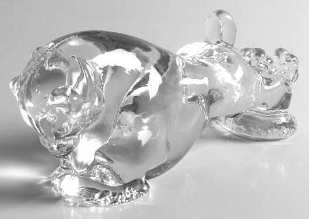 Heisey Animals and Figurines Clear Bull