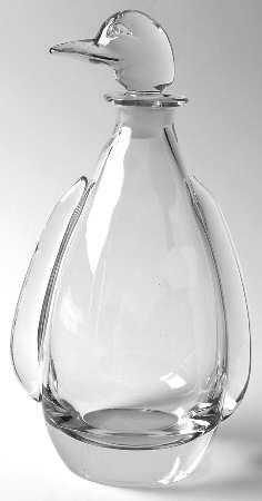 Heisey Animals and Figurines Penguin Decanter & Stopper