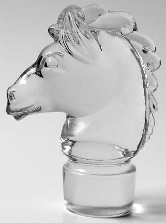 Heisey Animals and Figurines Full Mane Horse Stopper