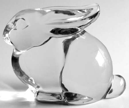 Heisey Animals and Figurines Clear Mother Rabbit