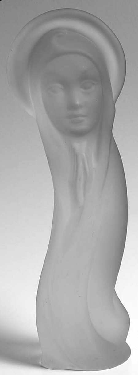 Heisey Animals and Figurines Frosted Madonna Bust