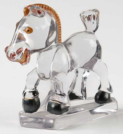 Heisey Animals and Figurines Decorated Oscar (Plug Horse)