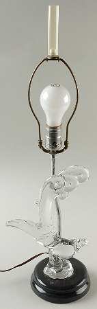 Heisey Animals and Figurines Asiatic Pheasant Lamp