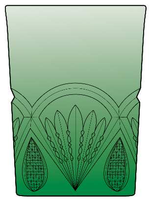 Pineapple and Fan Green
