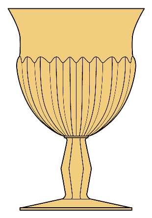 Ridgeleigh Sahara Yellow Water Goblet